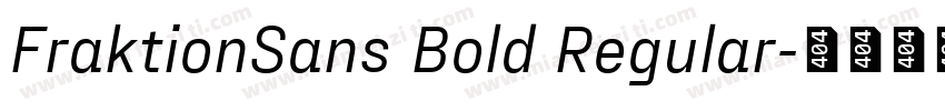 FraktionSans Bold Regular字体转换
